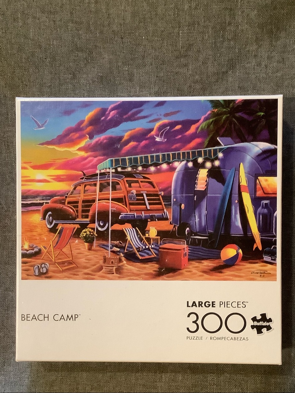 Buffalo Games “Beach Camp” 300 Piece Jigsaw Puzzle